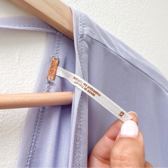 Free People Lavander Long Sleeve Blouse - Picture 3 of 3